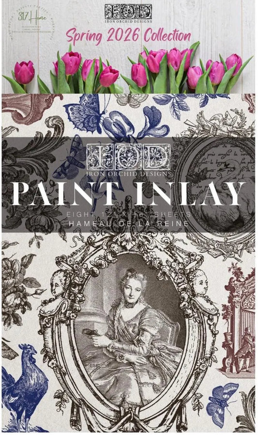 Hameau de la Reine IOD Paint Inlay 12x16 Pad by Iron Orchid Designs (NEW!)