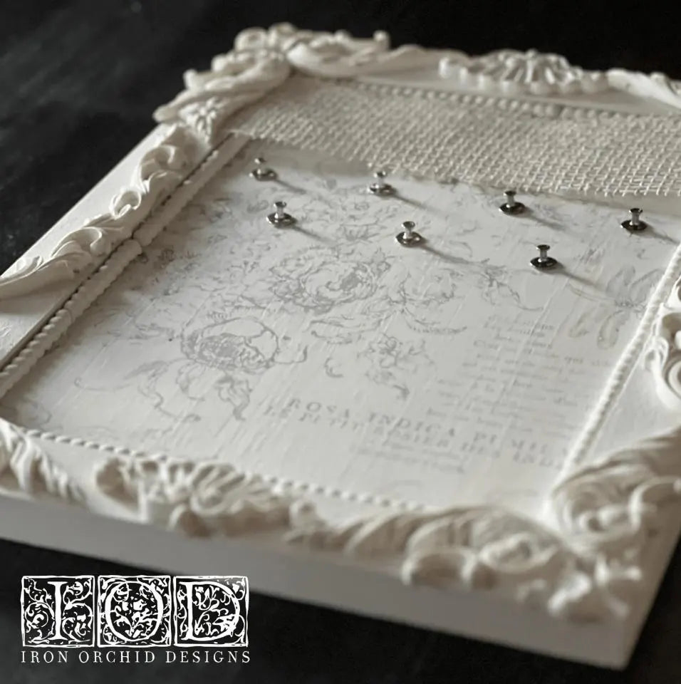 Rose Toile 12x12 IOD Decor Stamp by Iron Orchid Designs