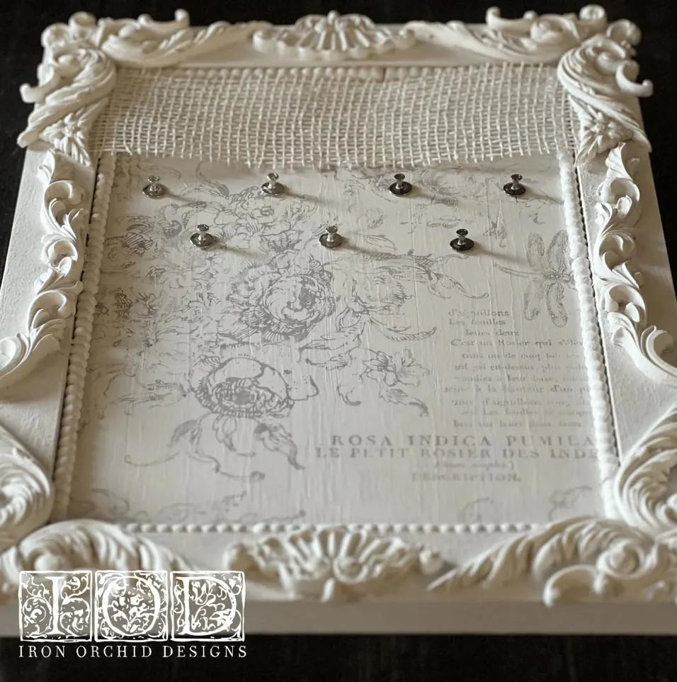 Rose Toile 12x12 IOD Decor Stamp by Iron Orchid Designs