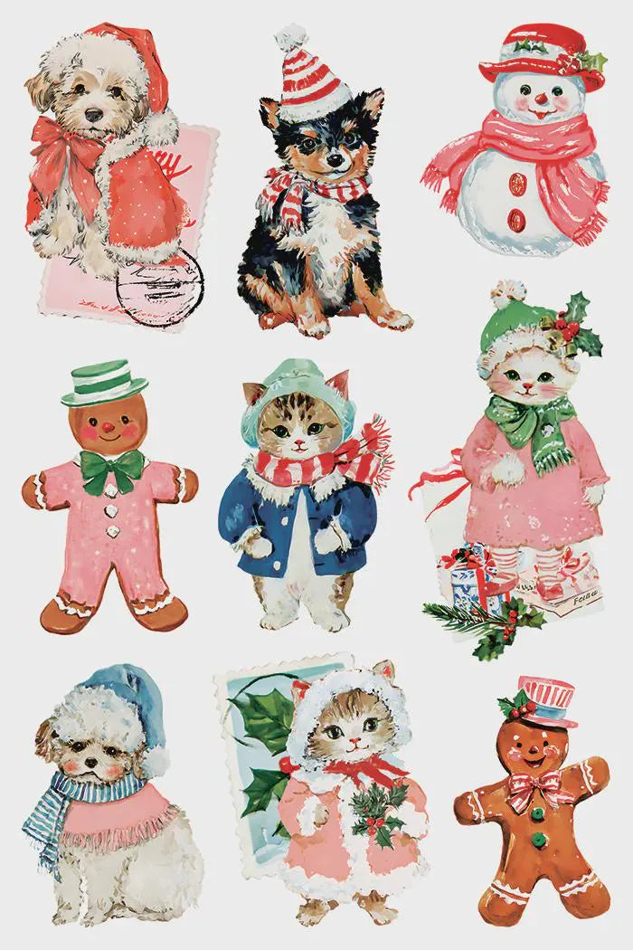 Darling Holiday IOD Transfer 8x12 Pad by Iron Orchid Designs (NEW!)