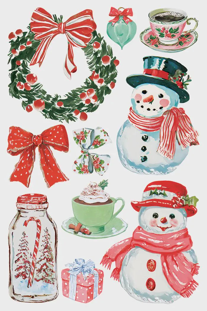 Darling Holiday IOD Transfer 8x12 Pad by Iron Orchid Designs (NEW!)