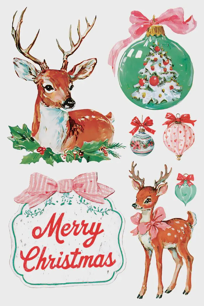 Darling Holiday IOD Transfer 8x12 Pad by Iron Orchid Designs (NEW!)