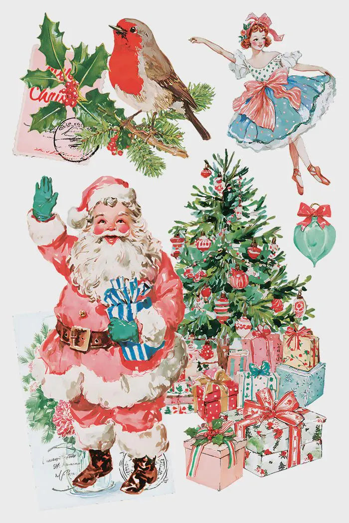 Darling Holiday IOD Transfer 8x12 Pad by Iron Orchid Designs (NEW!)