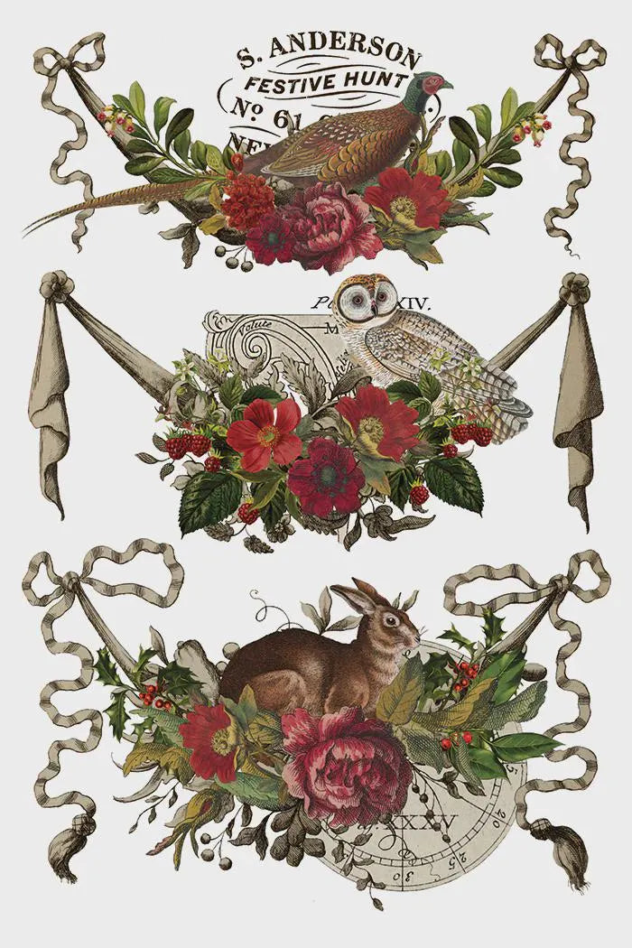Stag Tavern IOD Transfer 8x12 Pad by Iron Orchid Designs (NEW!)