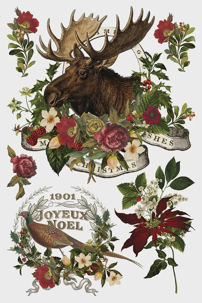 Stag Tavern IOD Transfer 8x12 Pad by Iron Orchid Designs (NEW!)