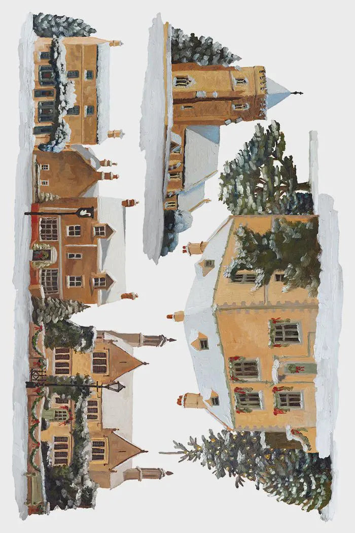 A Cotswold Christmas IOD Transfer 8x12 Pad by Iron Orchid Designs (NEW!)