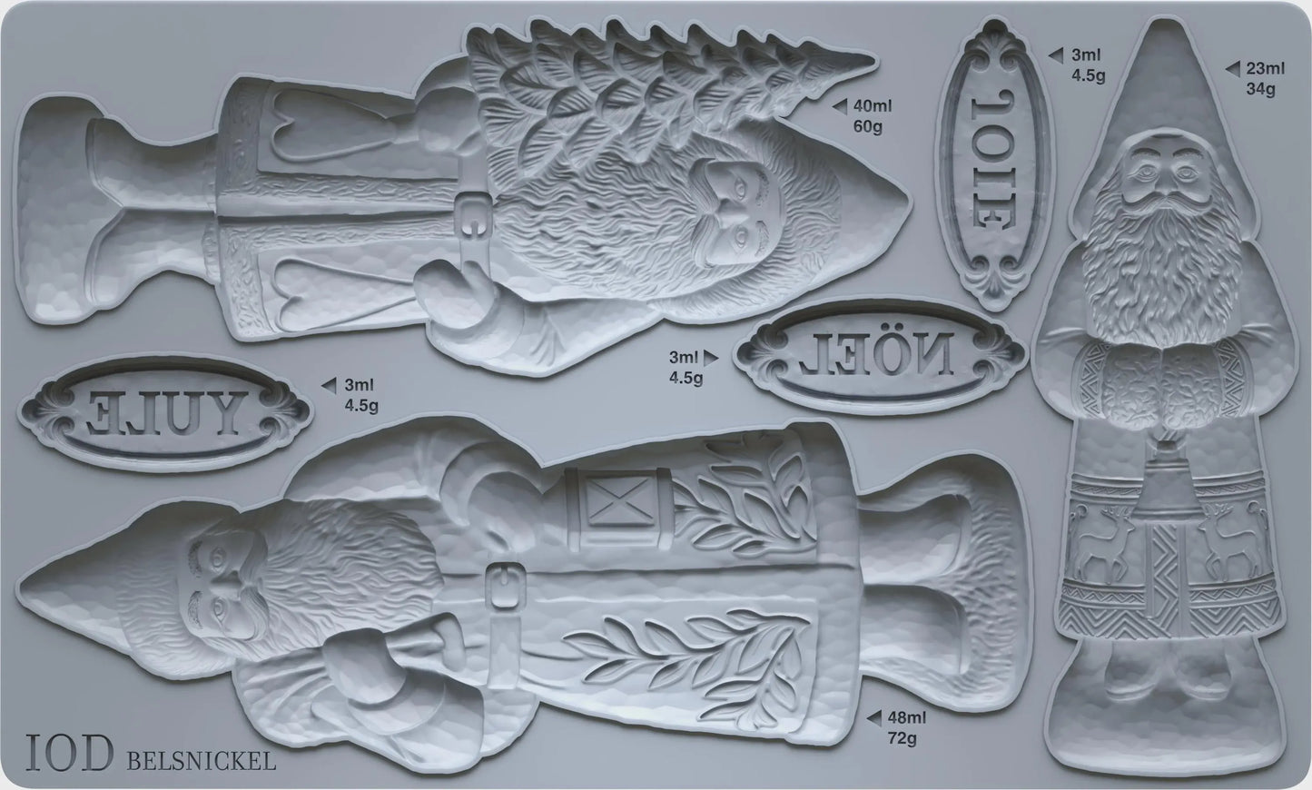 Belsnickel 6x10 IOD Mould by Iron Orchid Designs (NEW!)
