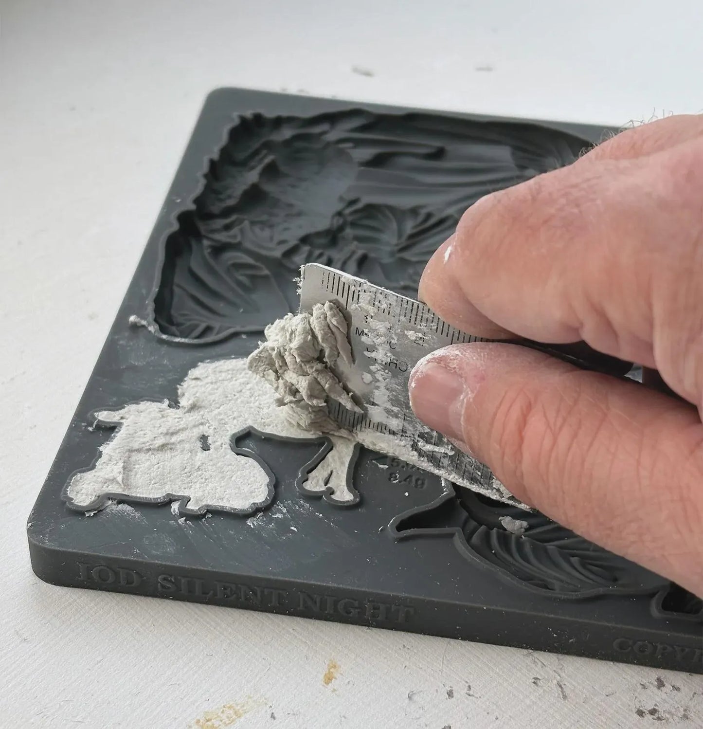 Silent Night 6x10 IOD Mould by Iron Orchid Designs (NEW!)
