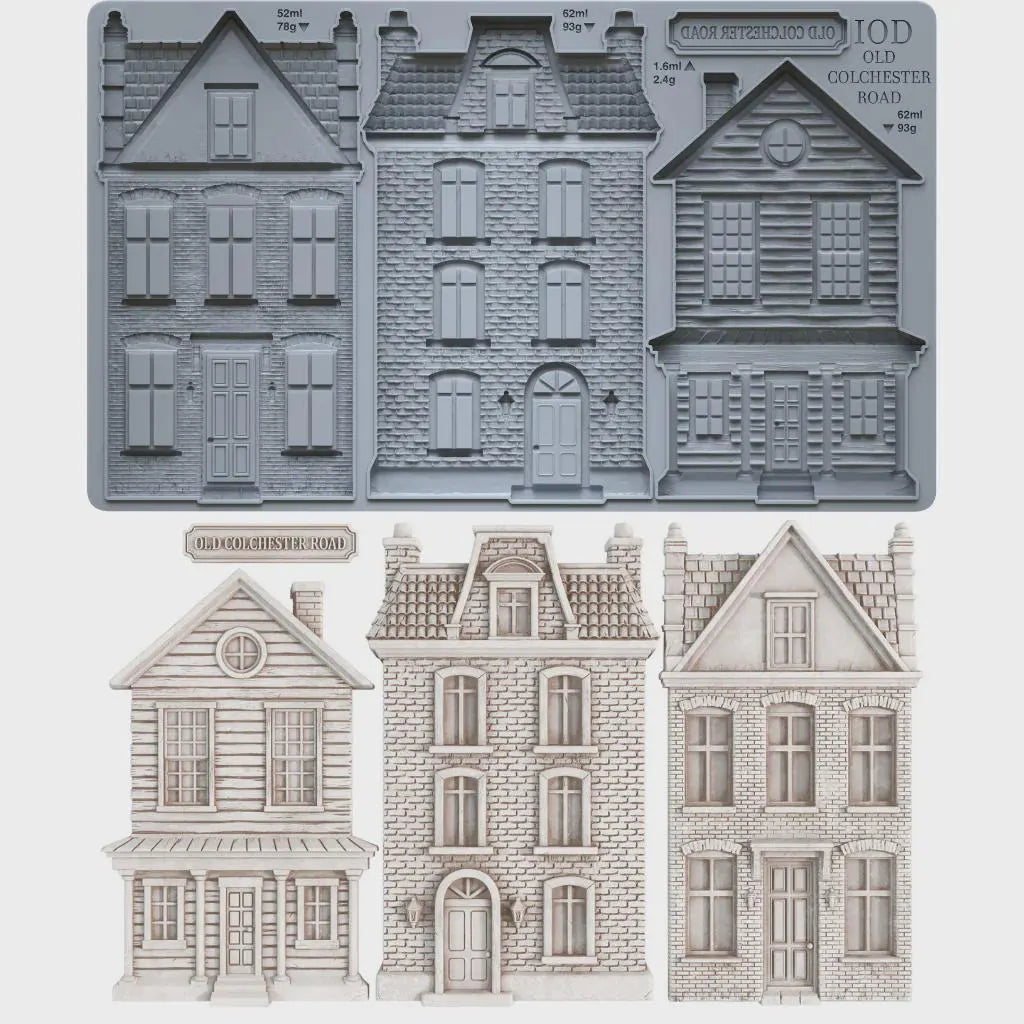 Old Colchester Road 6x10 IOD Mould by Iron Orchid Designs (NEW!)