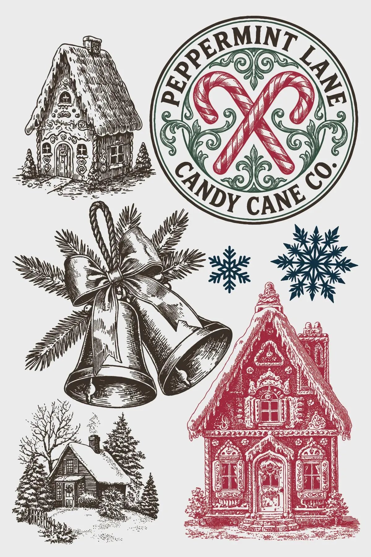 The North Pole Co. IOD Paint Inlay 8x12 Pad by Iron Orchid Designs (NEW!)