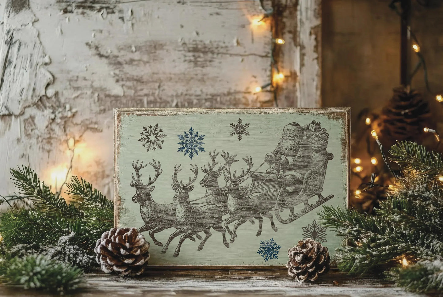 The North Pole Co. IOD Paint Inlay 8x12 Pad by Iron Orchid Designs (NEW!)