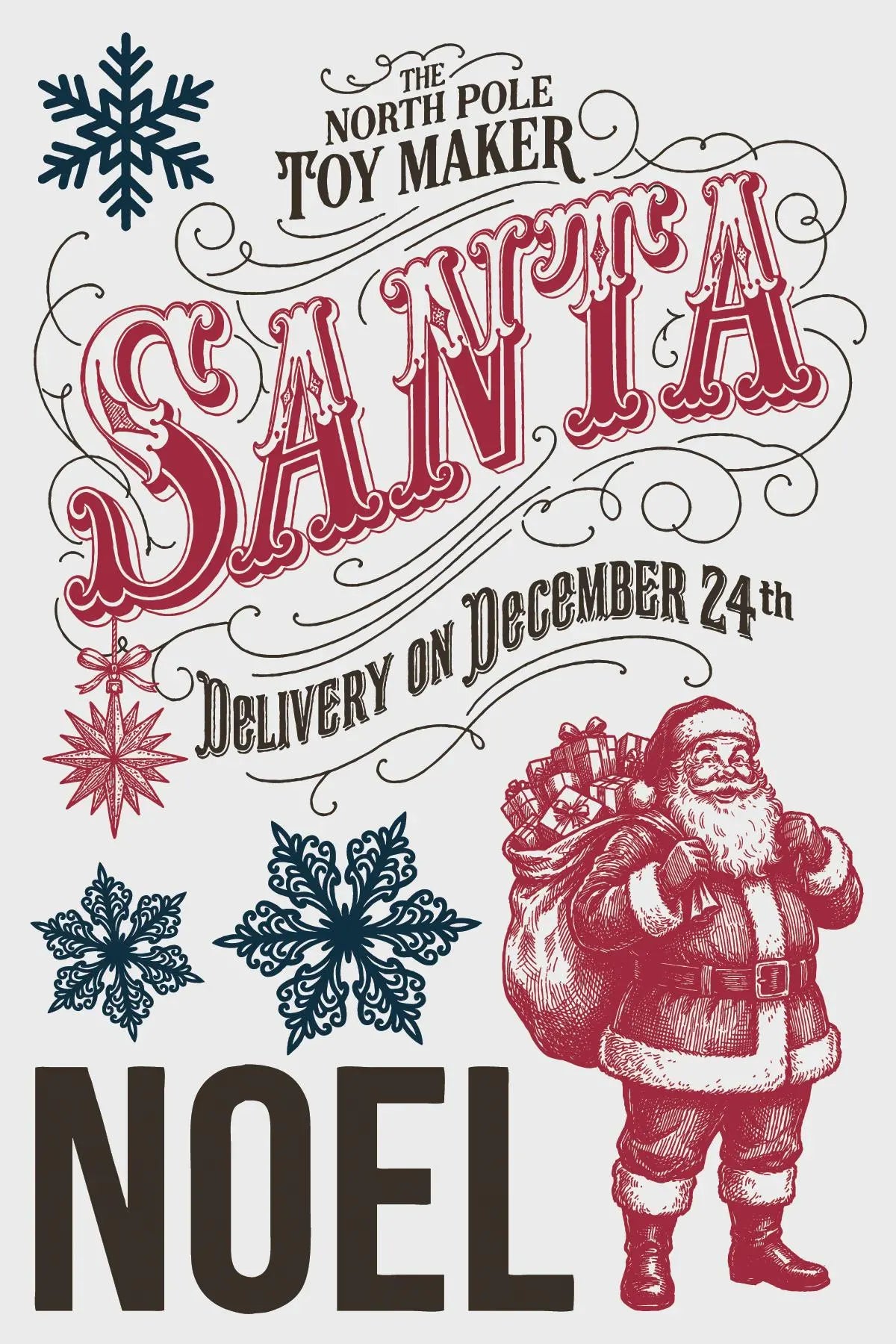 The North Pole Co. IOD Paint Inlay 8x12 Pad by Iron Orchid Designs (NEW!)