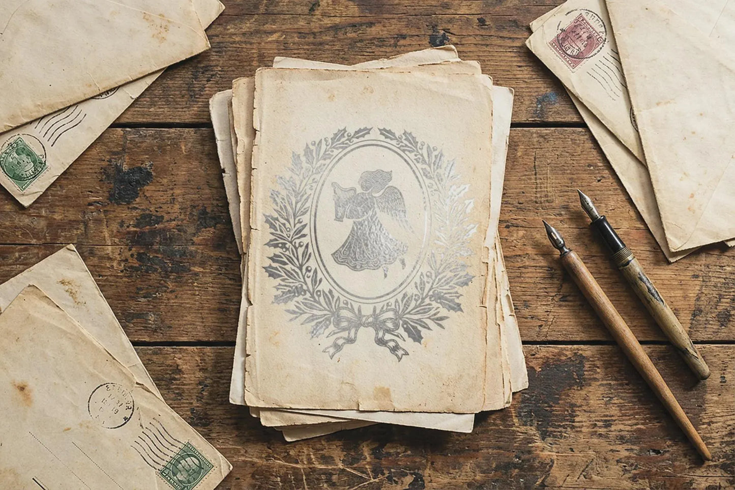 Angels Sing IOD Foil Transfer 8x12 Pad by Iron Orchid Designs (NEW!)
