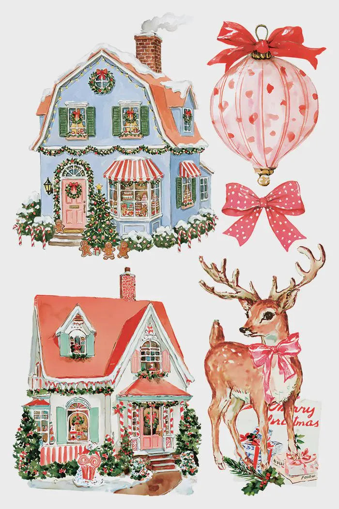 Darling Holiday IOD Transfer 8x12 Pad by Iron Orchid Designs (NEW!)