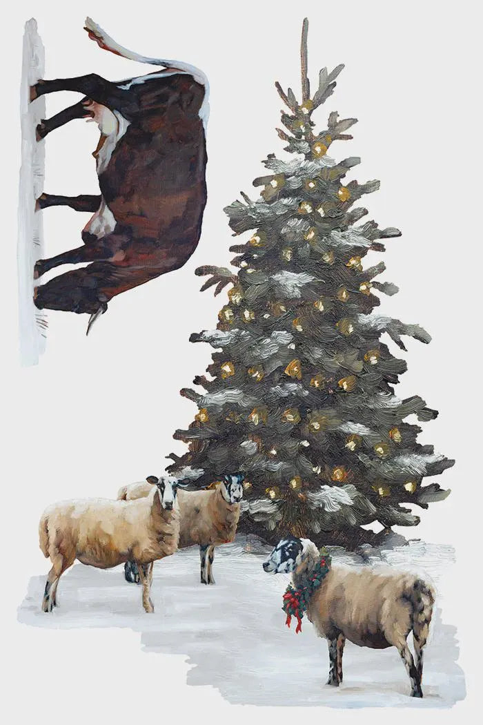 A Cotswold Christmas IOD Transfer 8x12 Pad by Iron Orchid Designs (NEW!)
