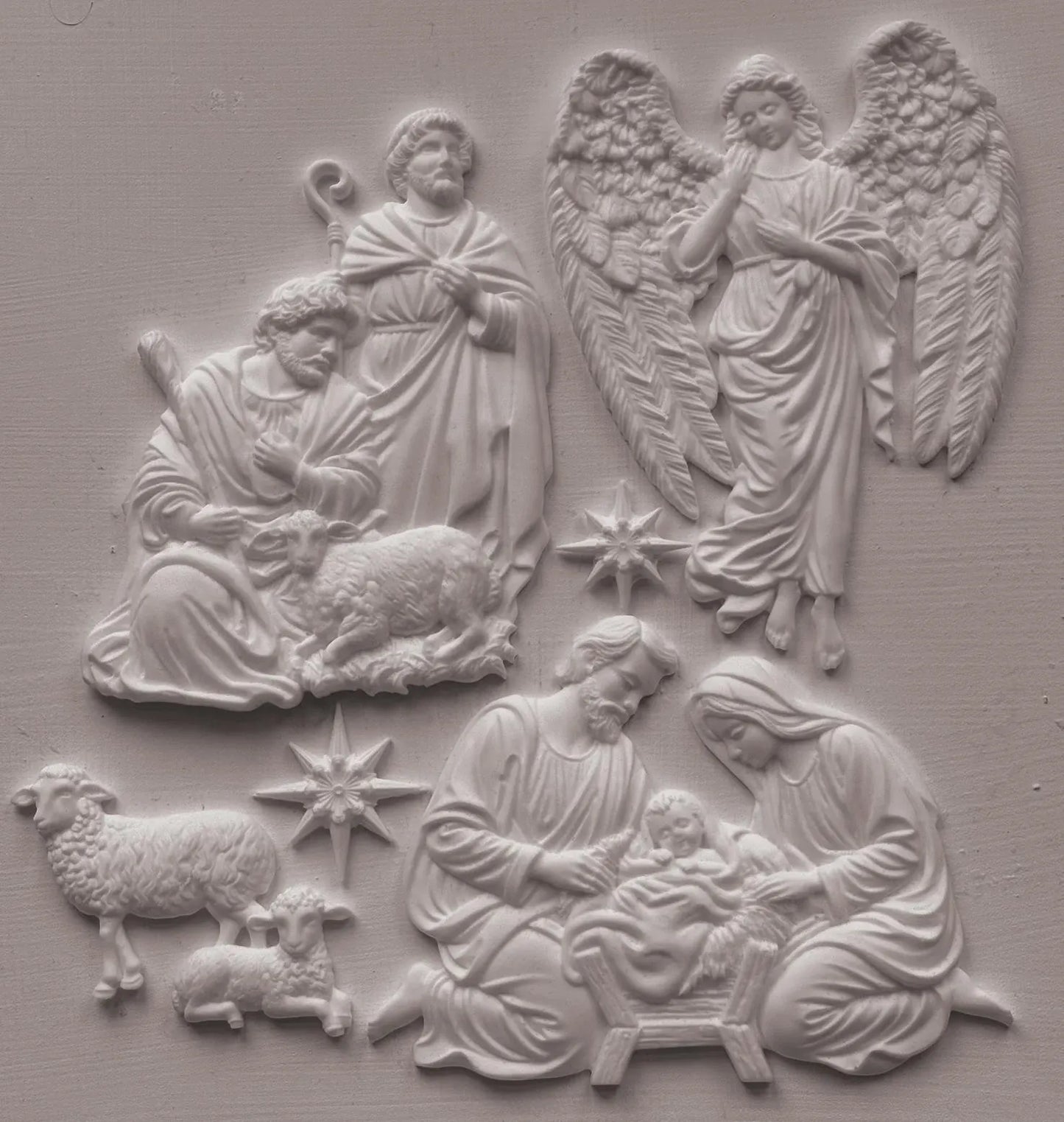 Silent Night 6x10 IOD Mould by Iron Orchid Designs (NEW!)