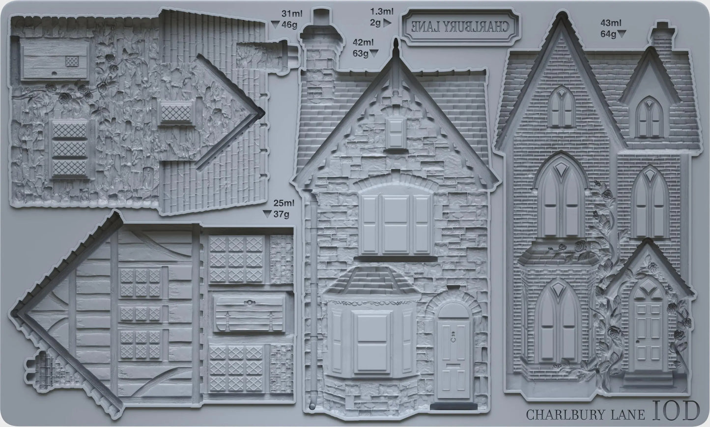 Charlbury Lane 6x10 IOD Mould by Iron Orchid Designs (NEW!)