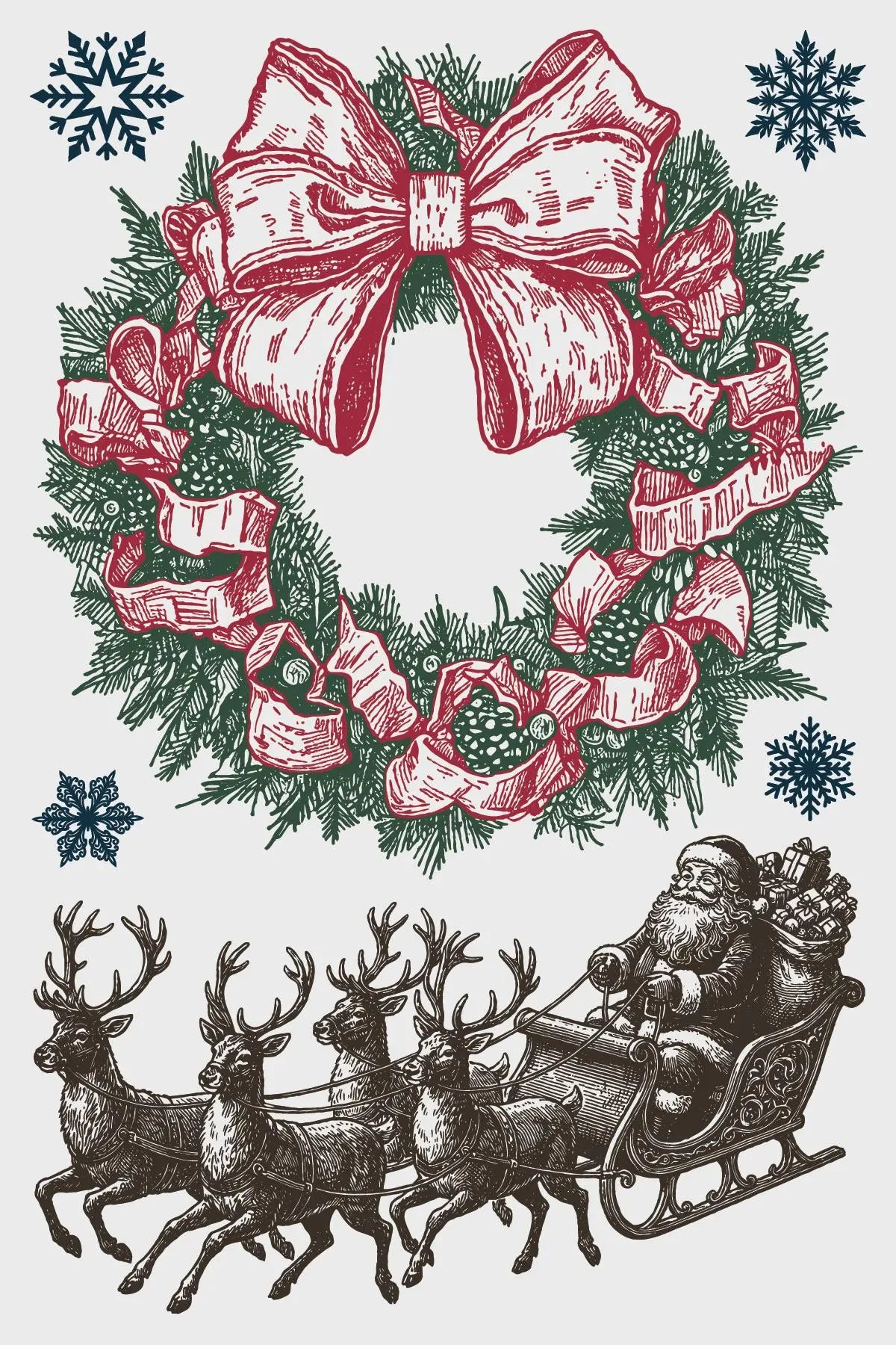 The North Pole Co. IOD Paint Inlay 8x12 Pad by Iron Orchid Designs (NEW!)