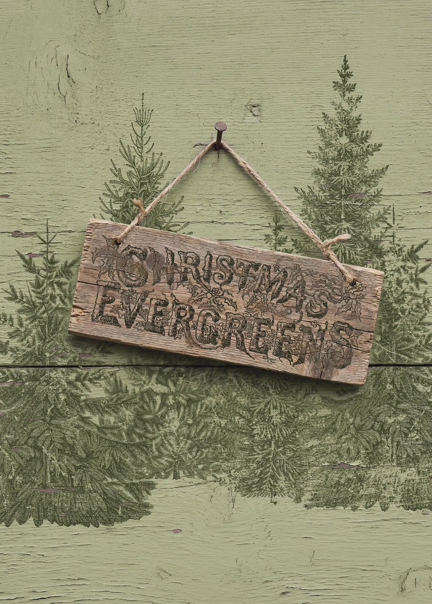 Winter Grove 12x12 IOD Decor Stamp by Iron Orchid Designs (NEW!)