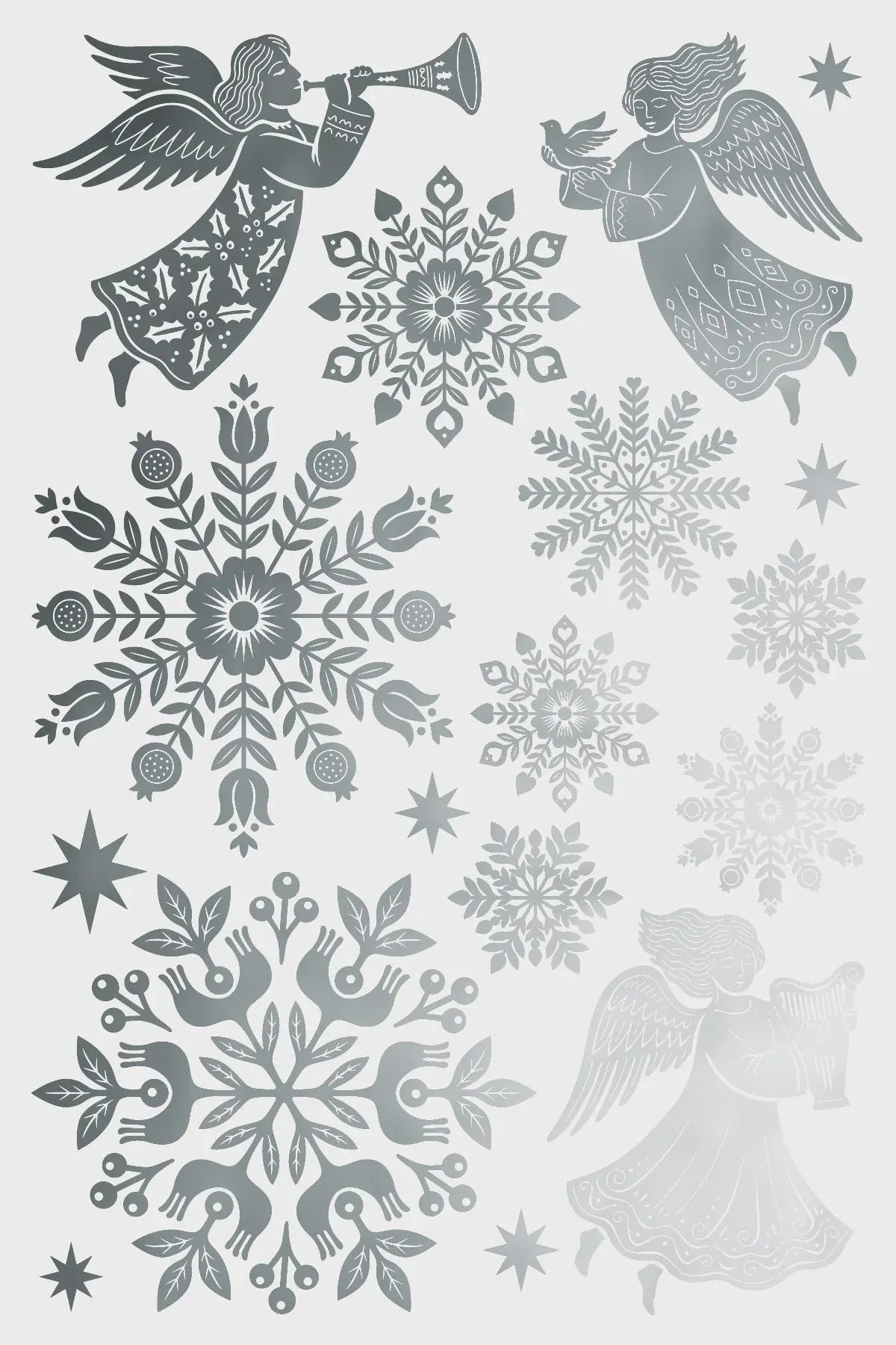 Angels Sing IOD Foil Transfer 8x12 Pad by Iron Orchid Designs (NEW!)
