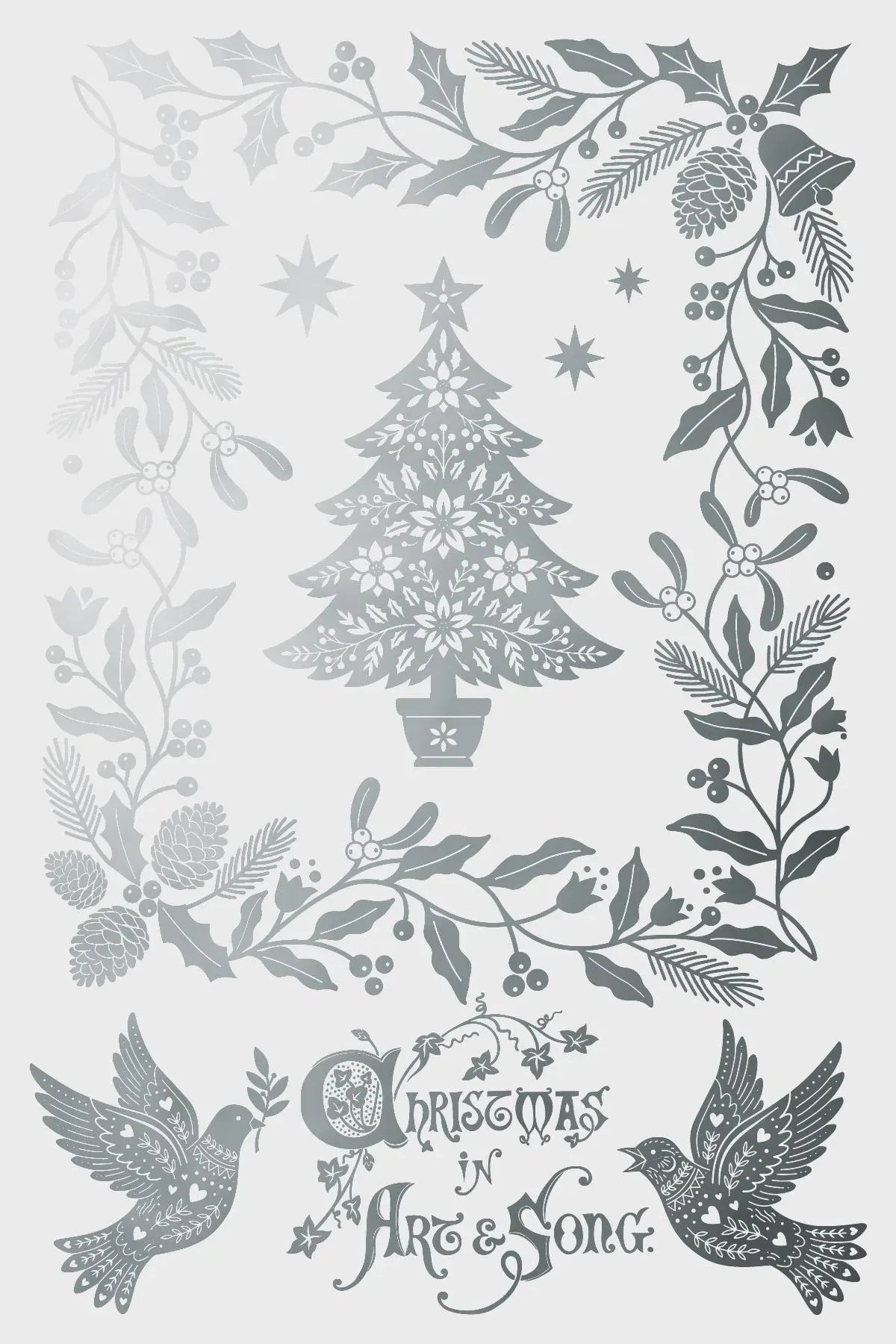 Angels Sing IOD Foil Transfer 8x12 Pad by Iron Orchid Designs (NEW!)