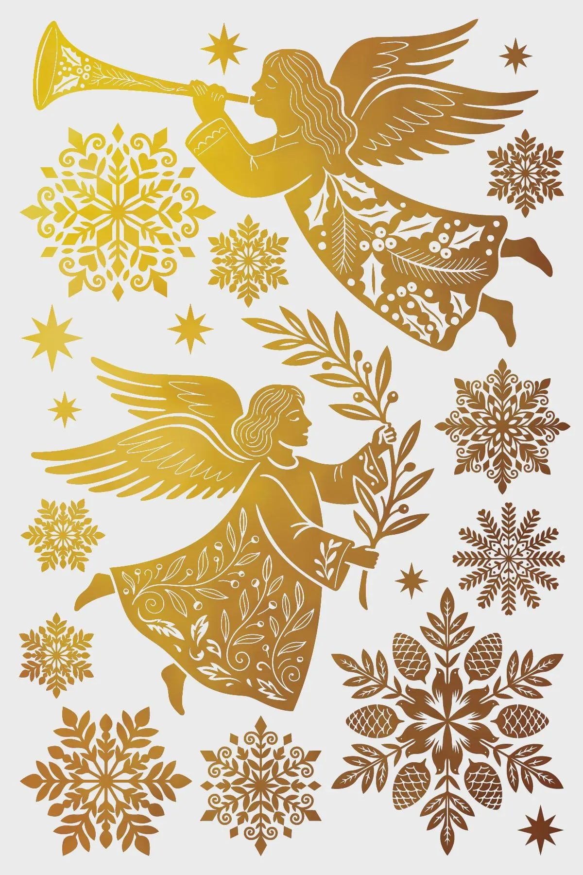 Angels Sing IOD Foil Transfer 8x12 Pad by Iron Orchid Designs (NEW!)