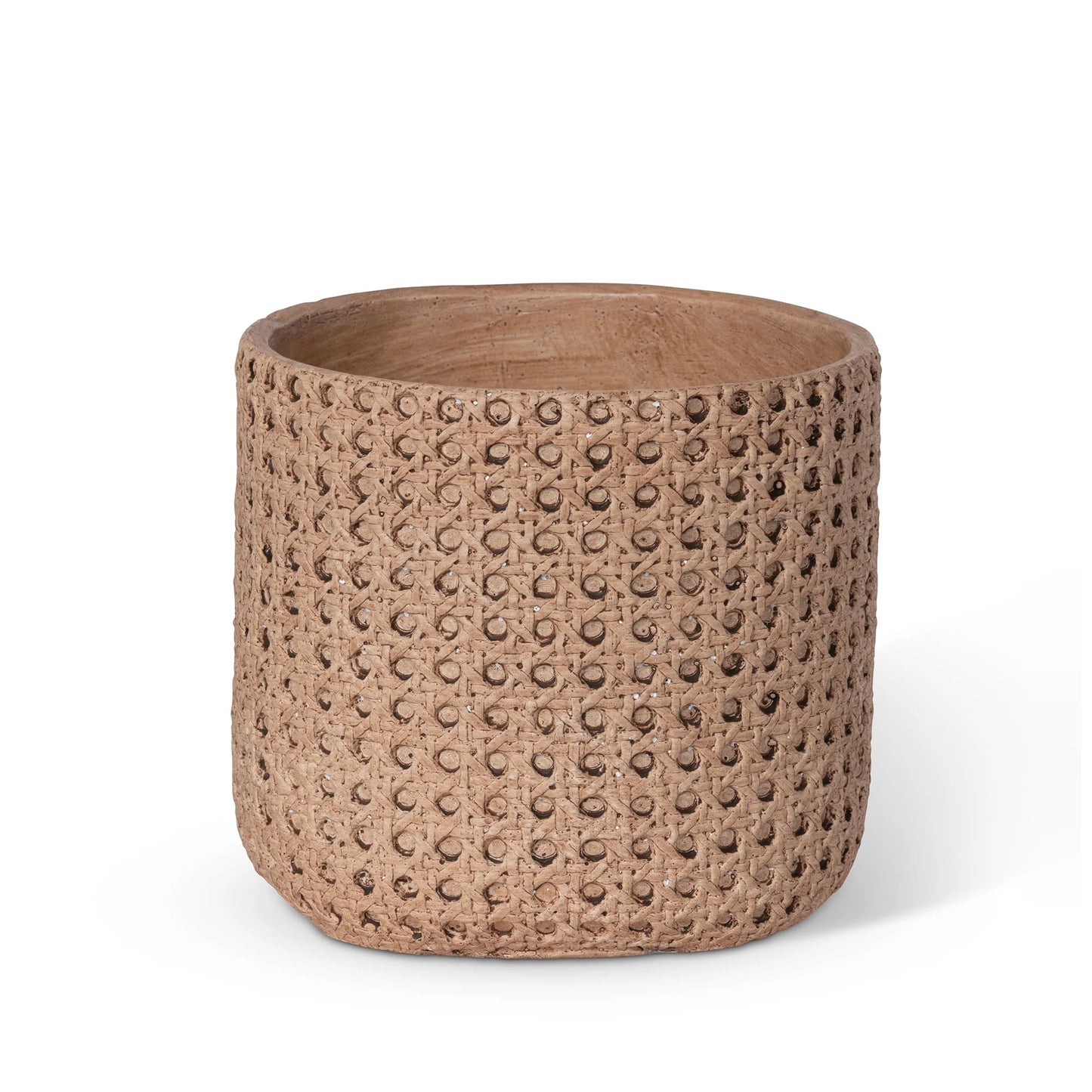 7" Cane Relief Pattern Cement Pot