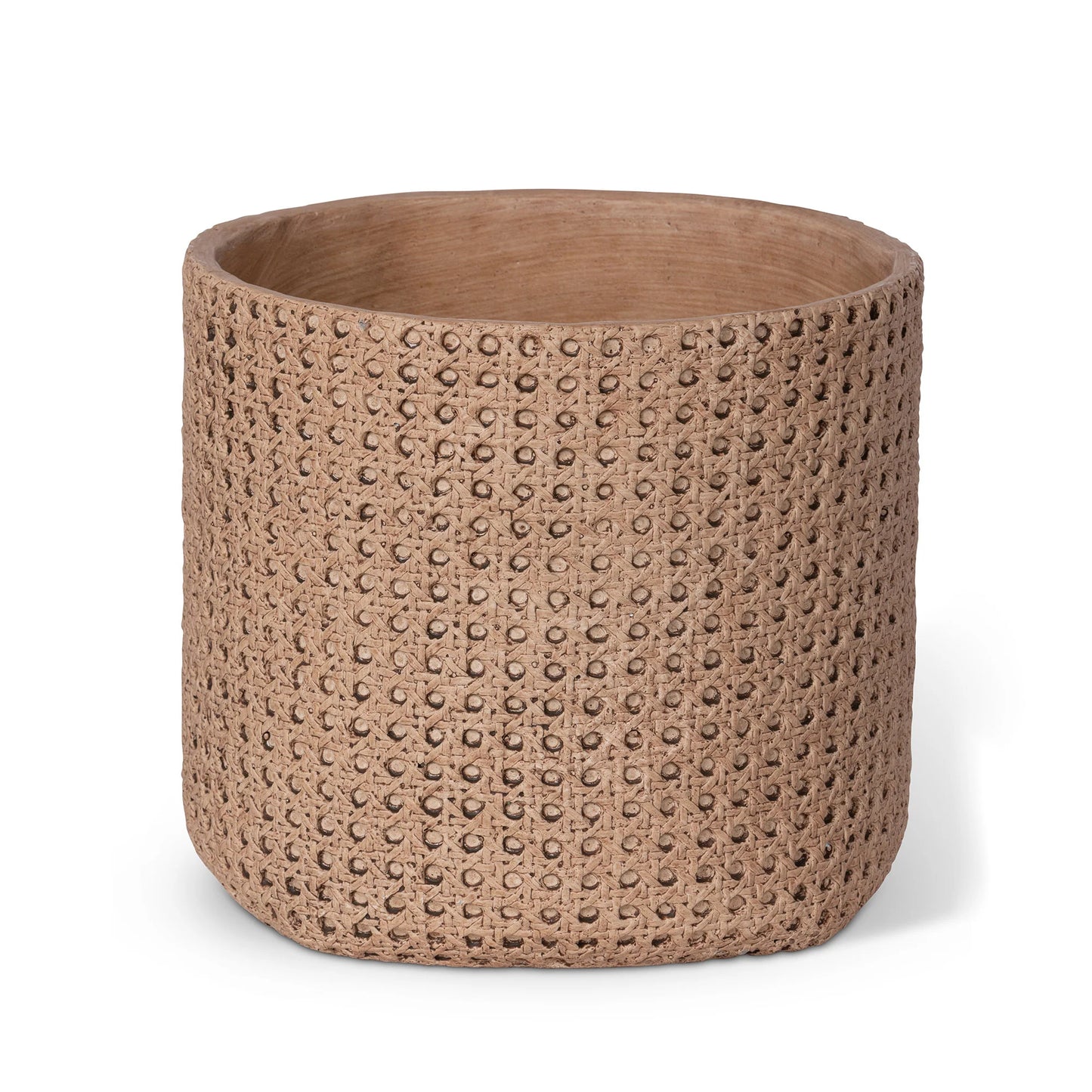 10.25" Cane Relief Pattern Cement Pot