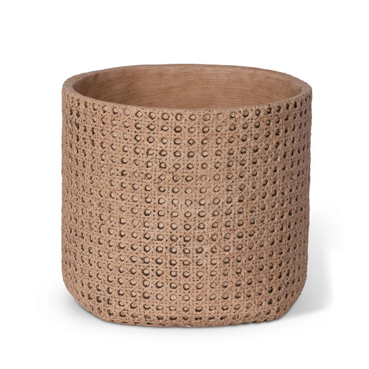 10.25" Cane Relief Pattern Cement Pot