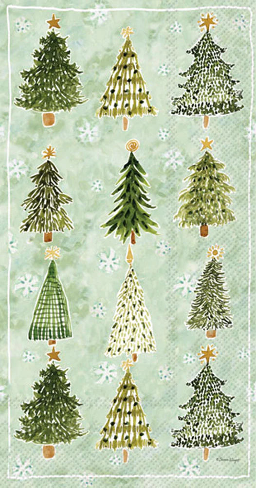 Christmas Tree Paper Guest Towels (16 pk)