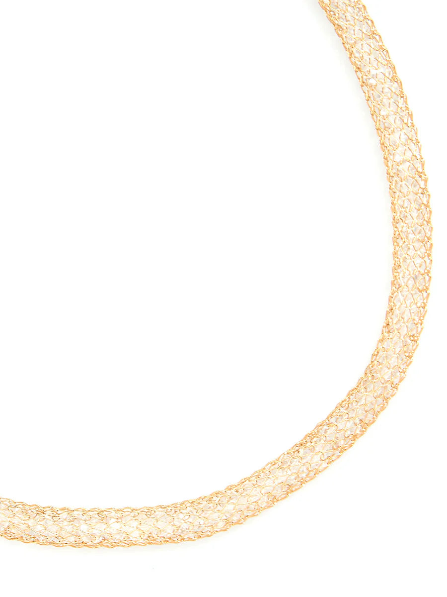 Crystal Clear Tube Necklace