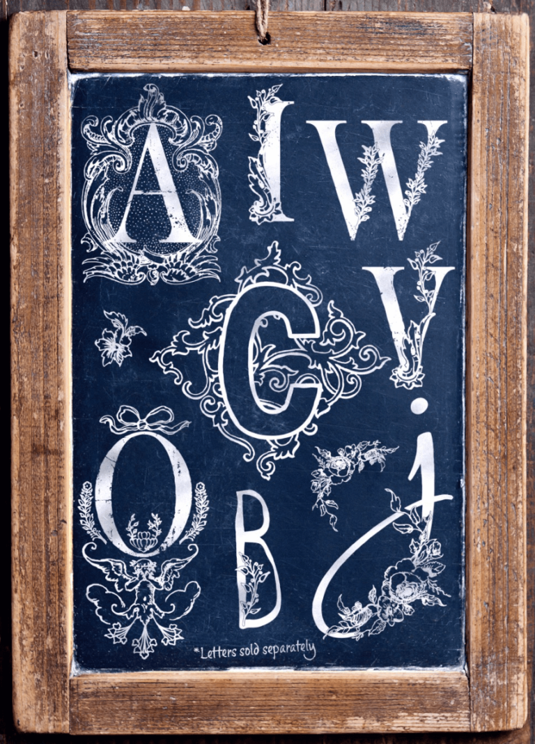 Alphabellies 12x12 IOD Decor Stamp by Iron Orchid Designs