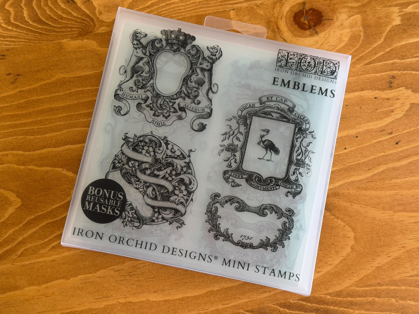 Emblems 6x6 IOD Decor Stamp by Iron Orchid Designs