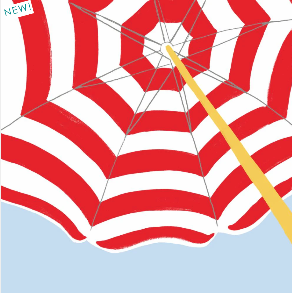 Beach Umbrella Cocktail Napkins (Red)