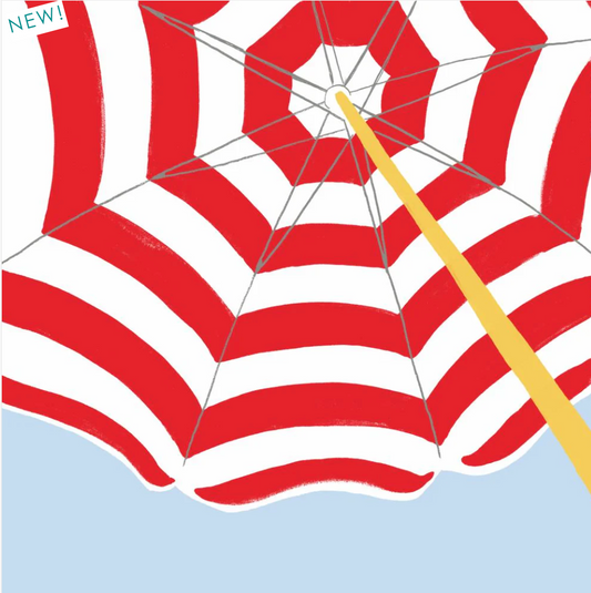 Beach Umbrella Cocktail Napkins (Red)