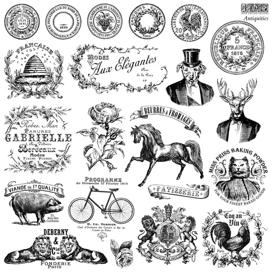 Antiquities 12x12 IOD Decor Stamp by Iron Orchid Designs