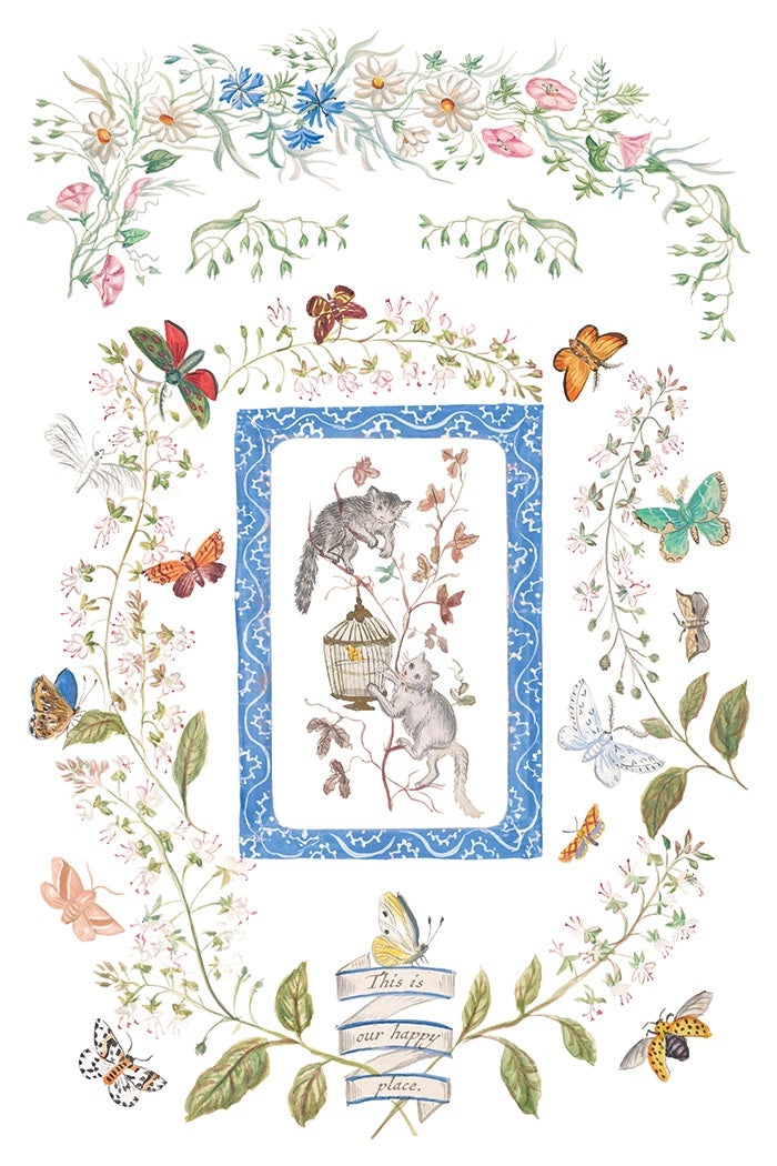 Emily Clare IOD Transfer 8x12 Pad by Iron Orchid Designs
