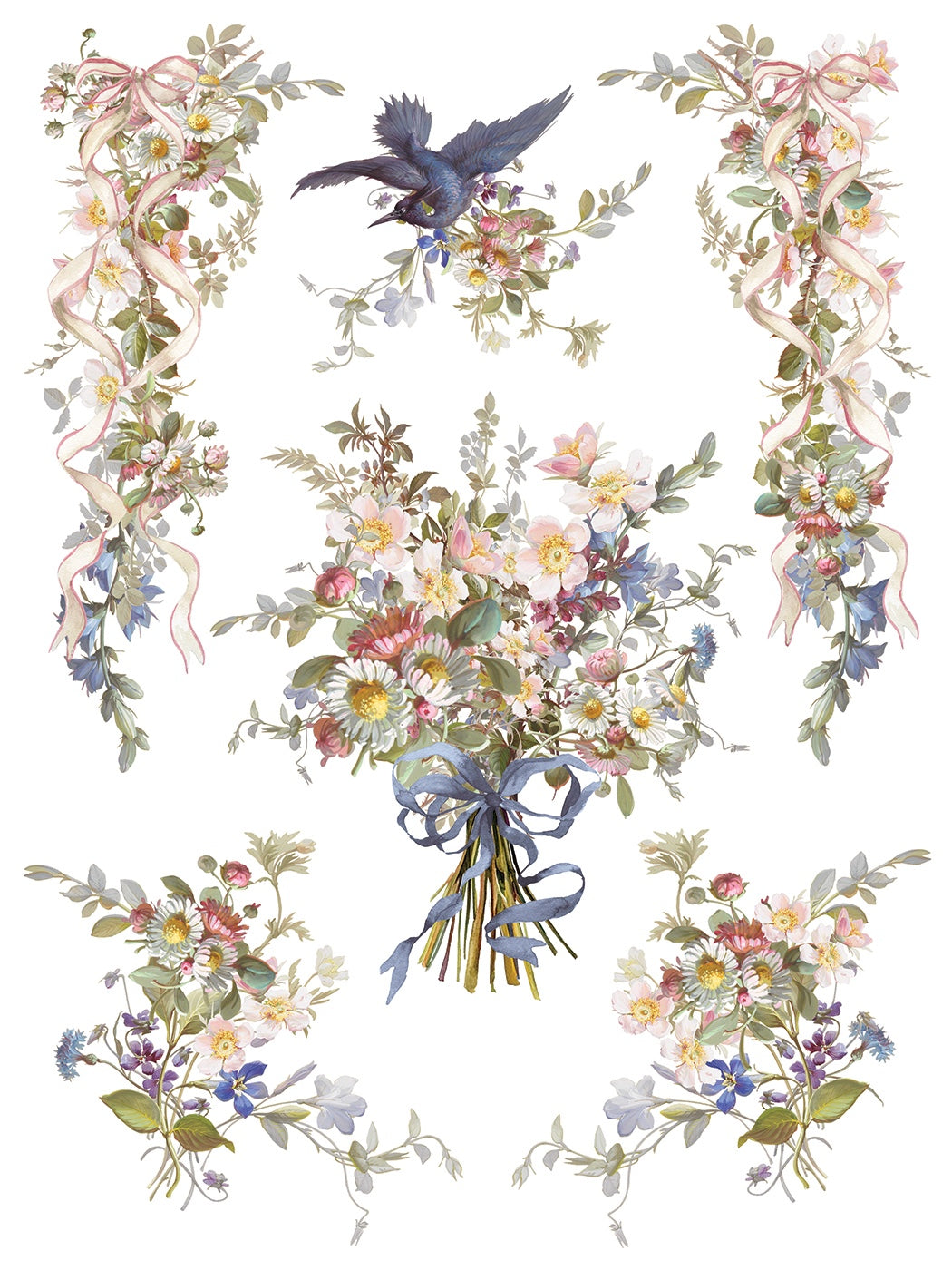Madeleine IOD Transfer 12x16 Pad by Iron Orchid Designs