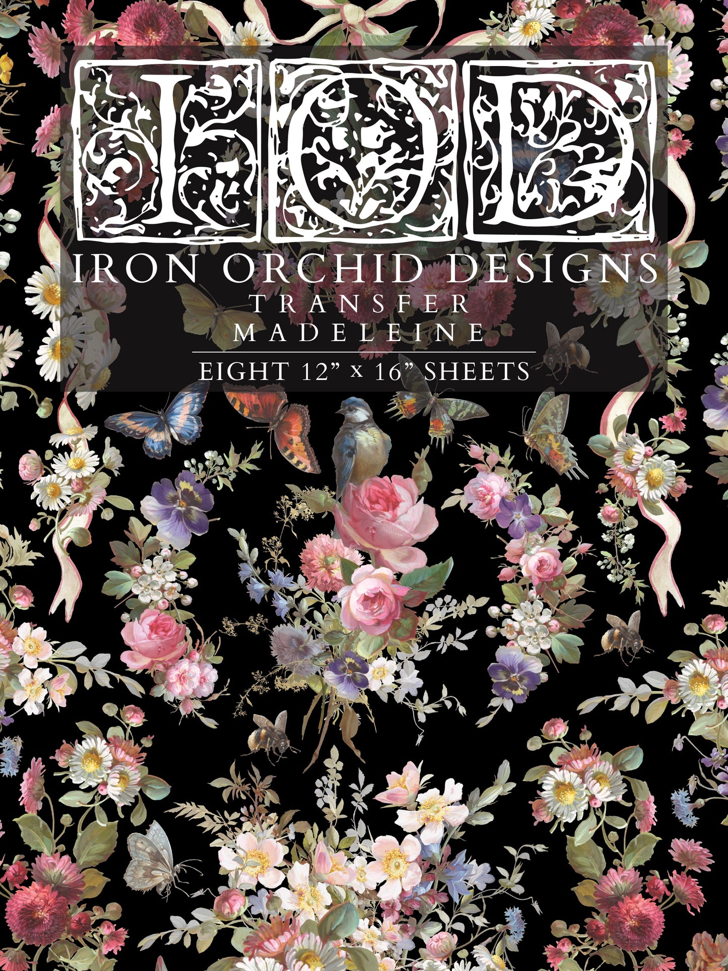 Madeleine IOD Transfer 12x16 Pad by Iron Orchid Designs