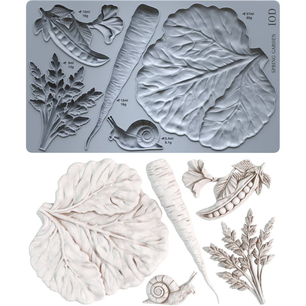 Spring Garden 6x10 IOD Mould by Iron Orchid Designs