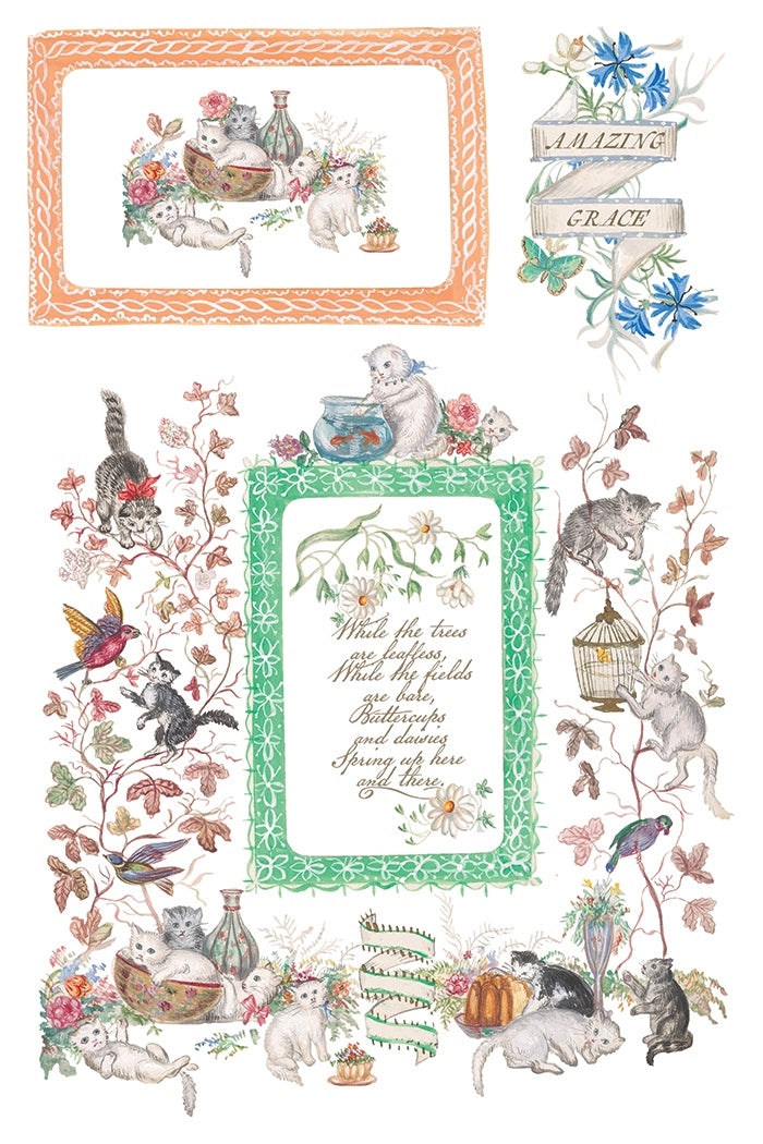 Emily Clare IOD Transfer 8x12 Pad by Iron Orchid Designs
