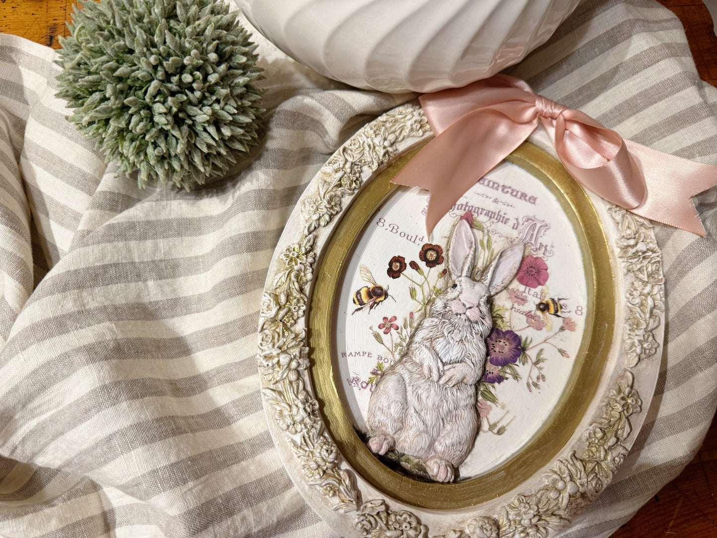 Les Lapins 6x10 IOD Mould by Iron Orchid Designs