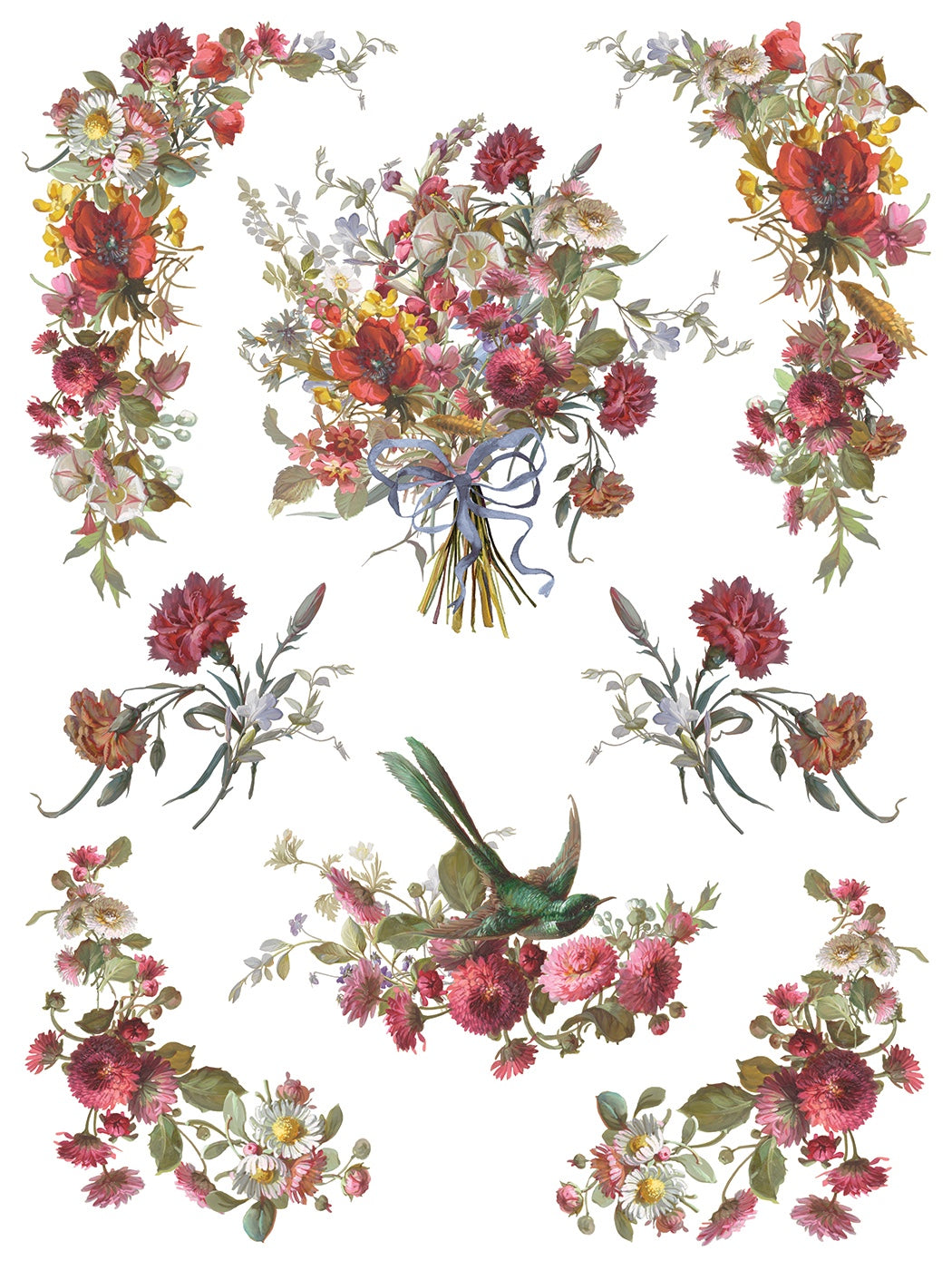 Madeleine IOD Transfer 12x16 Pad by Iron Orchid Designs