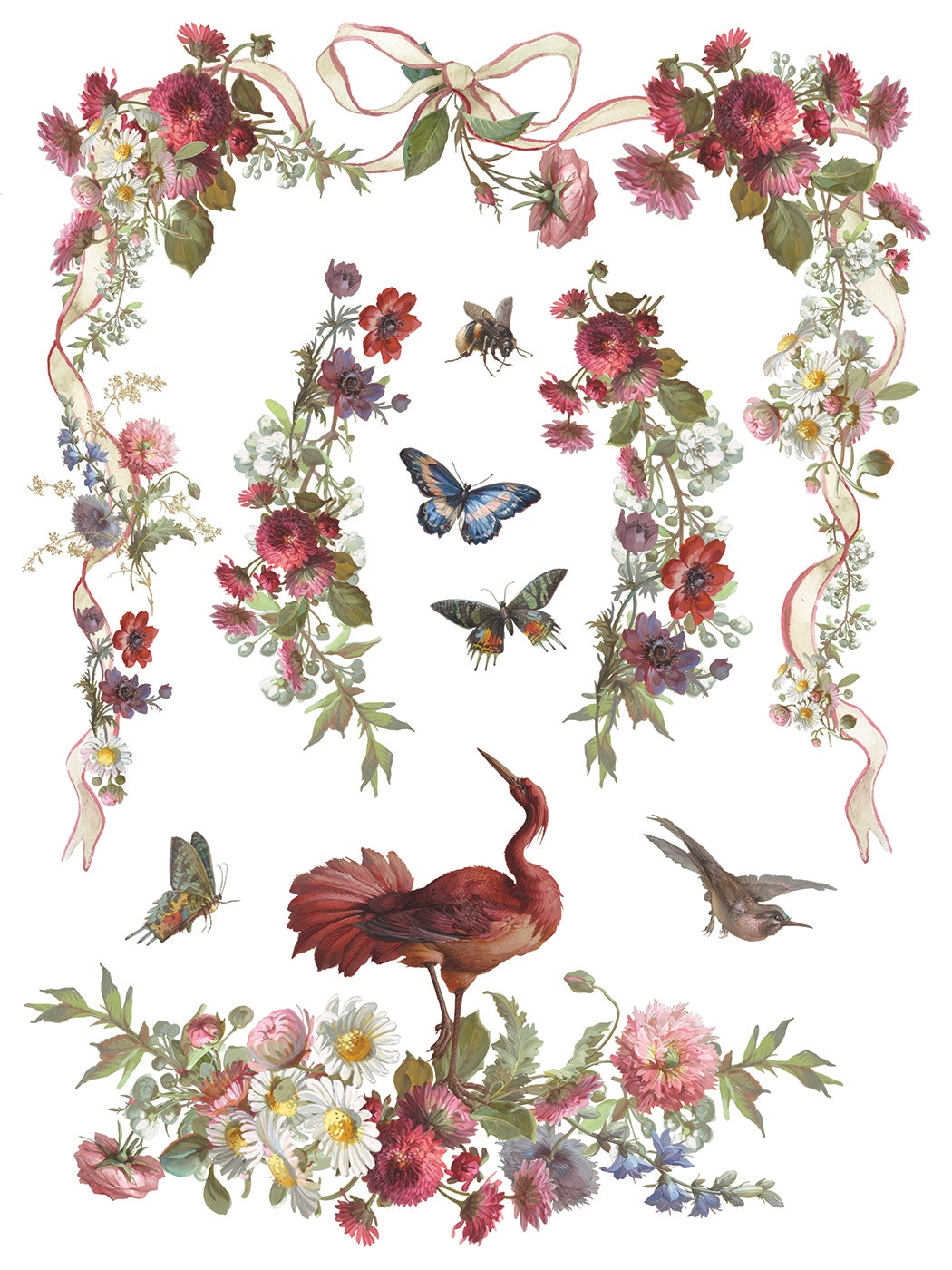 Madeleine IOD Transfer 12x16 Pad by Iron Orchid Designs