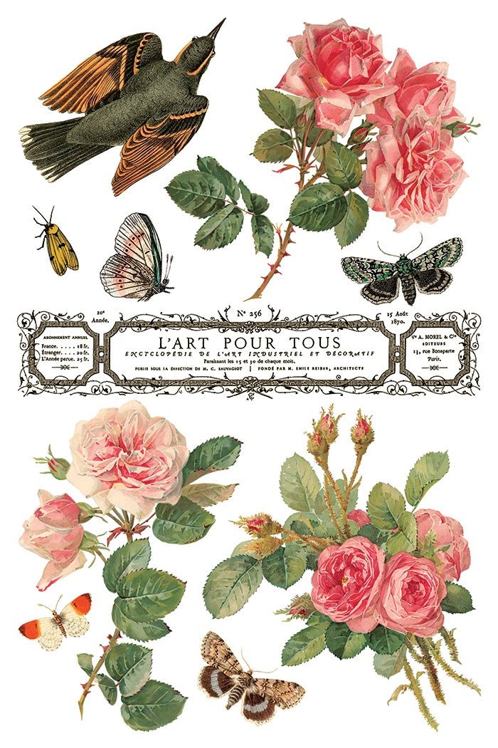 By Any Other Name IOD Transfer 8x12 Pad by Iron Orchid Designs