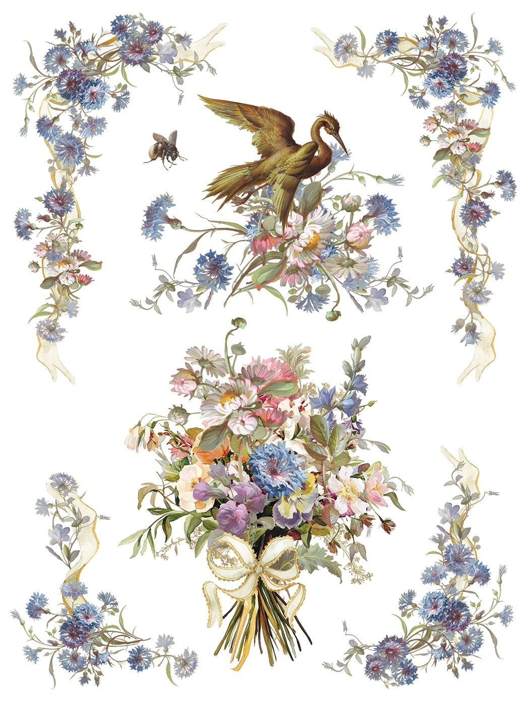 Madeleine IOD Transfer 12x16 Pad by Iron Orchid Designs