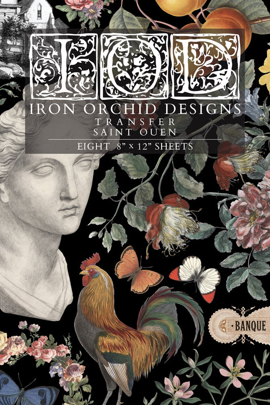 Saint Ouen IOD Transfer 8x12 Pad by Iron Orchid Designs