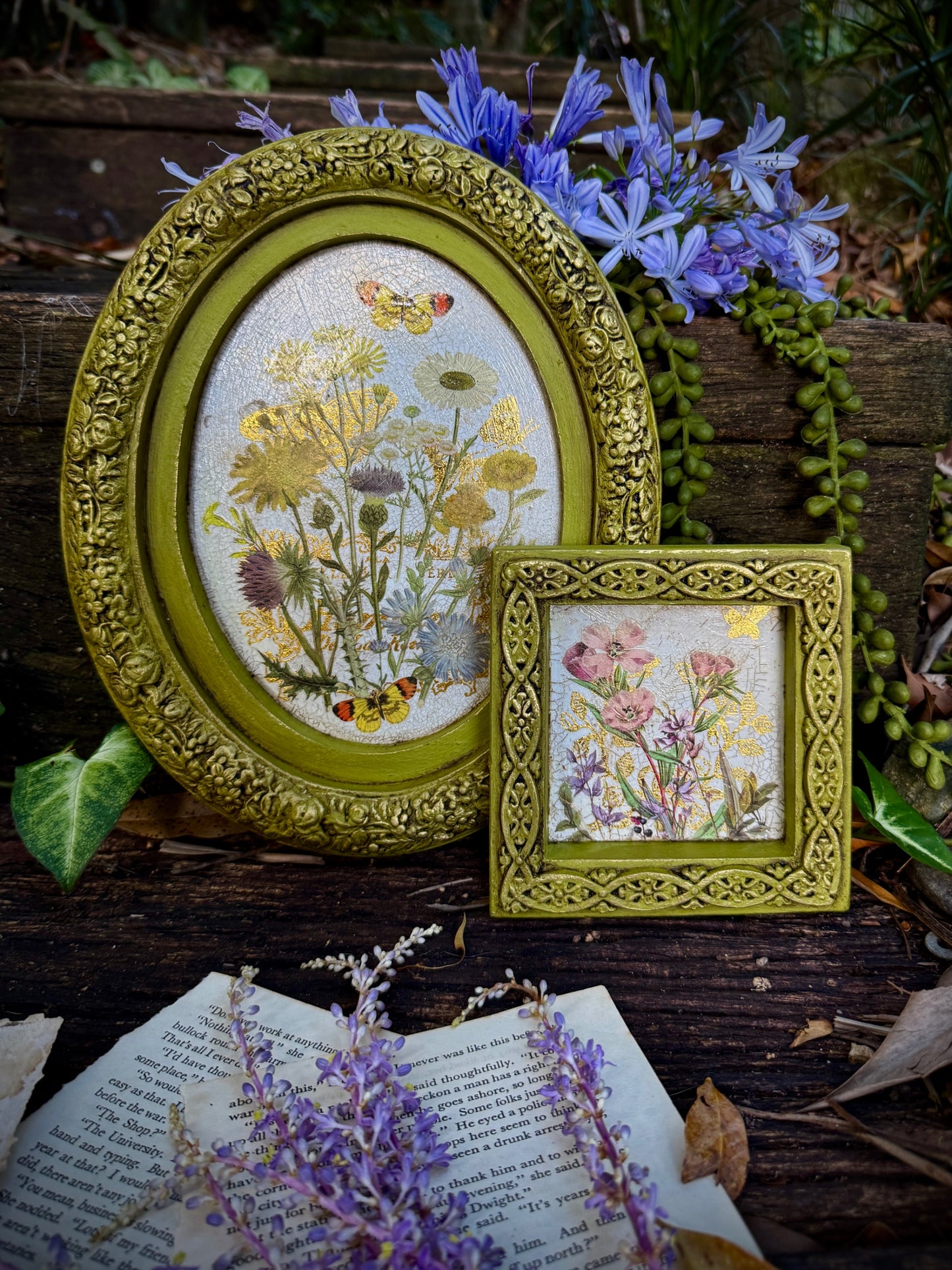 Flora Greca IOD Transfer 8x12 Pad by Iron Orchid Designs