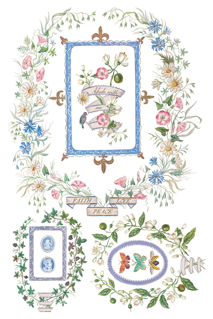Emily Clare IOD Transfer 8x12 Pad by Iron Orchid Designs