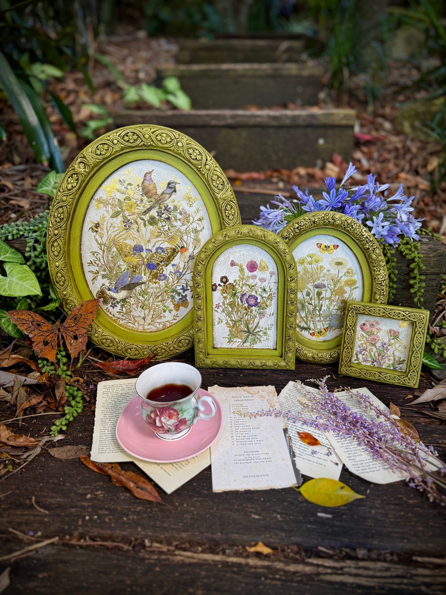 Flora Greca IOD Transfer 8x12 Pad by Iron Orchid Designs